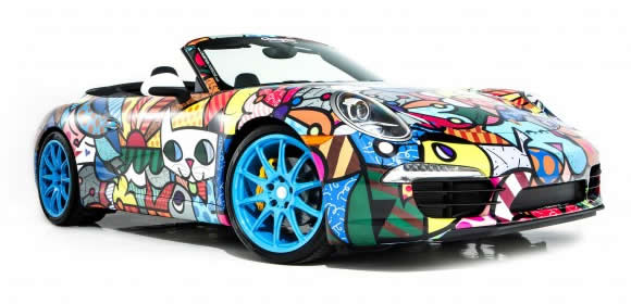 Romeo Britto Porsche 911 Cabriolet