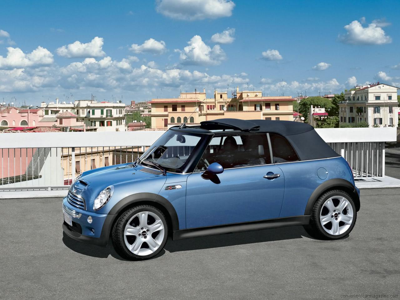 Mini Cooper Cabriolet Blue R52 2004-2008 1/24 Welly Model Car with or No Ind 